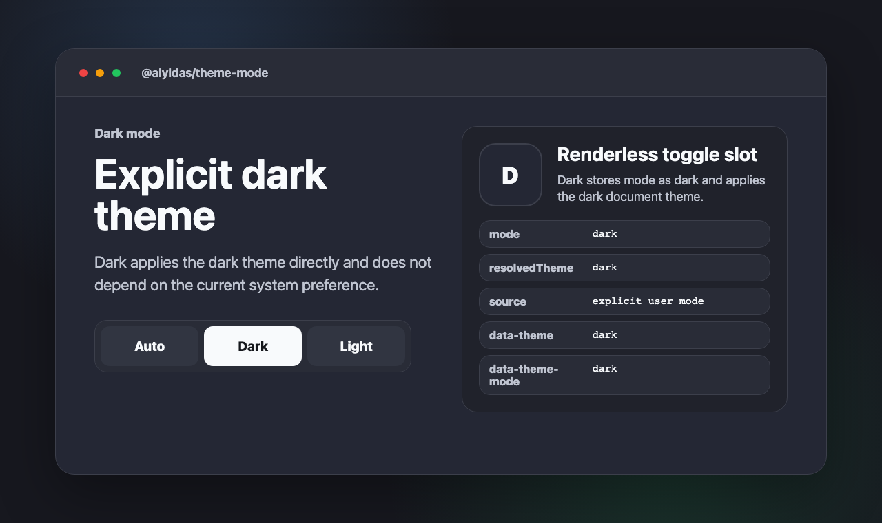 Dark mode preview